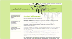 Desktop Screenshot of ganzheitlich-betrachtet.de